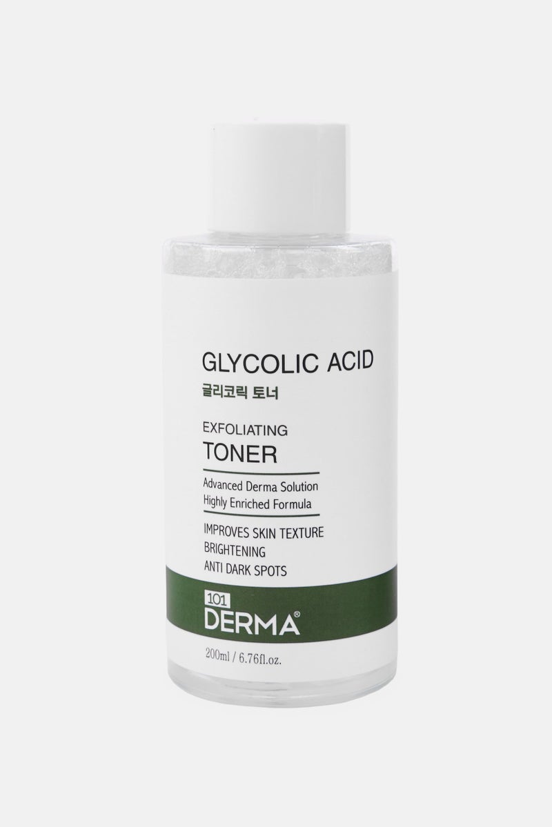 101 DERMA Glycolic Acid Exfoliating Toner 200ml - Image 1